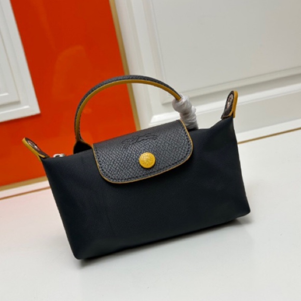 💎 Longchamp Mini Le Pliage Crossbody Bag Leather Strap